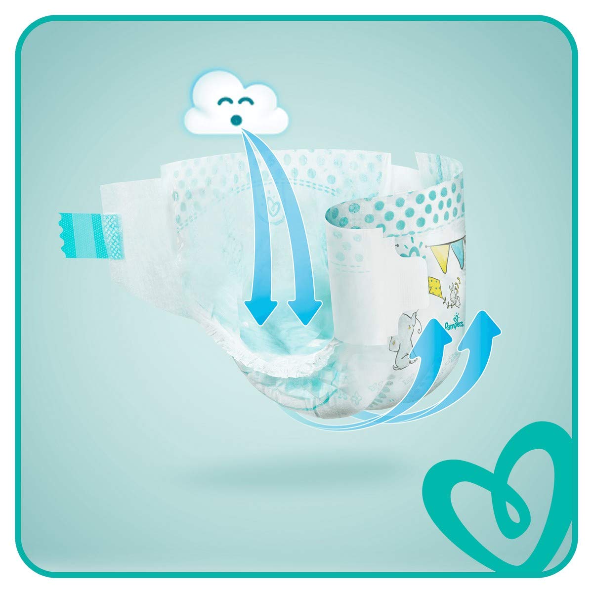 Pampers Baby Dry Size 3 5-9KG Medium 17's