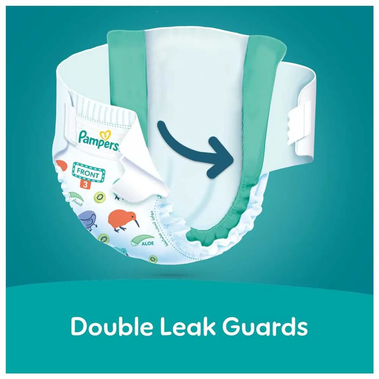 Pampers Rash Protection Size 4 10-15KG 16's
