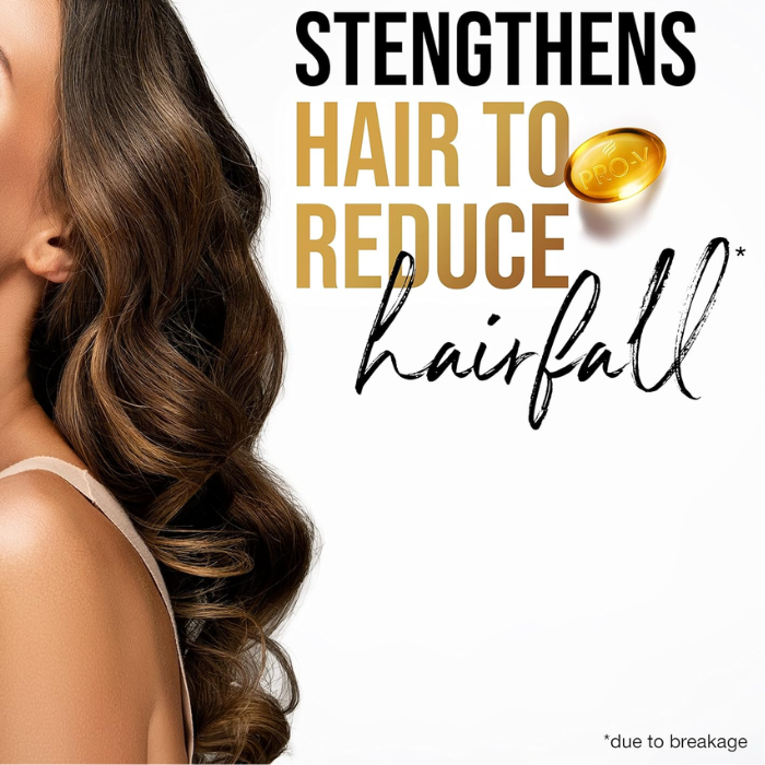 Pantene Pro-V Anti Hair Fall Shampoo for Strengthened Hair, 390ml Pack of 2