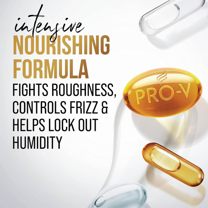 Pantene Pro-V Smooth & Silky Shampoo Frizz Control & Soft Hair, 390ml Pack of 2