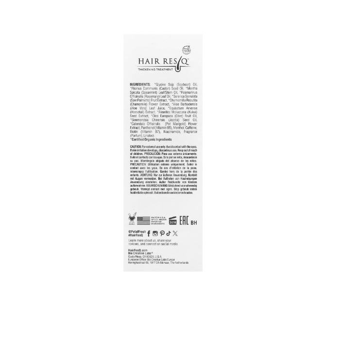 Petal Fresh Hair ResQ Strengthening Rosemary Oil 60ml
