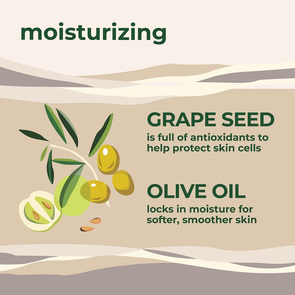 Petal Fresh Pure Moisturizing Grape Seed and Olive Oil Bath & Shower Gel, Natural Body Wash, 475ml