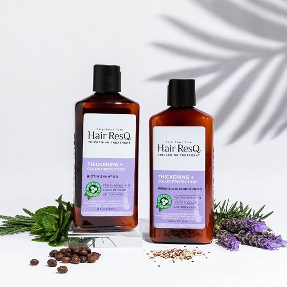 Petal Fresh Pure Hair Resq Thickening Conditioner Color Protection, Volume, Strength and Color Safe Care, 355ml