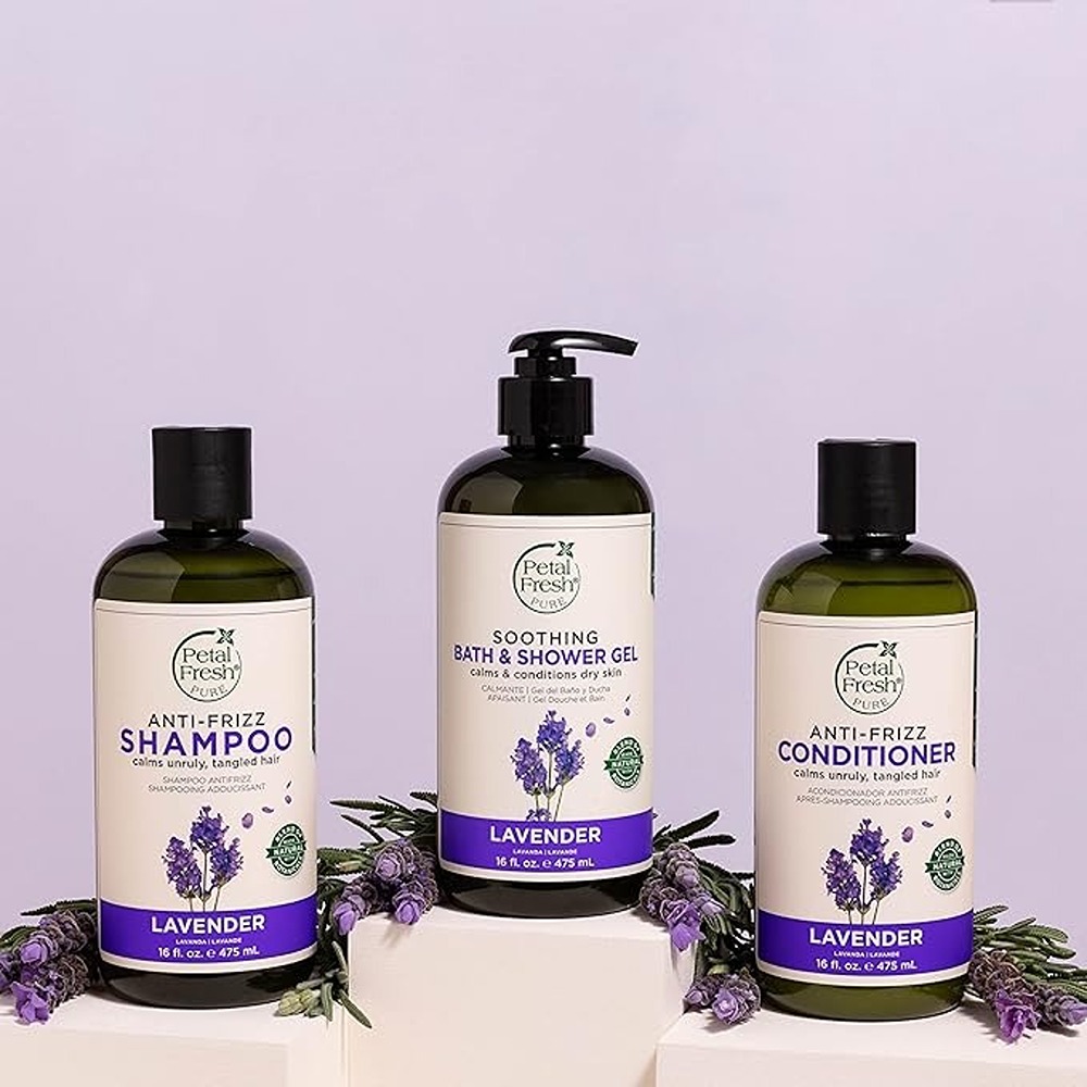 Petal Fresh Pure Lavender Soothing Bath & Shower Gel, Natural & Moisturizing Body Wash, 475ml