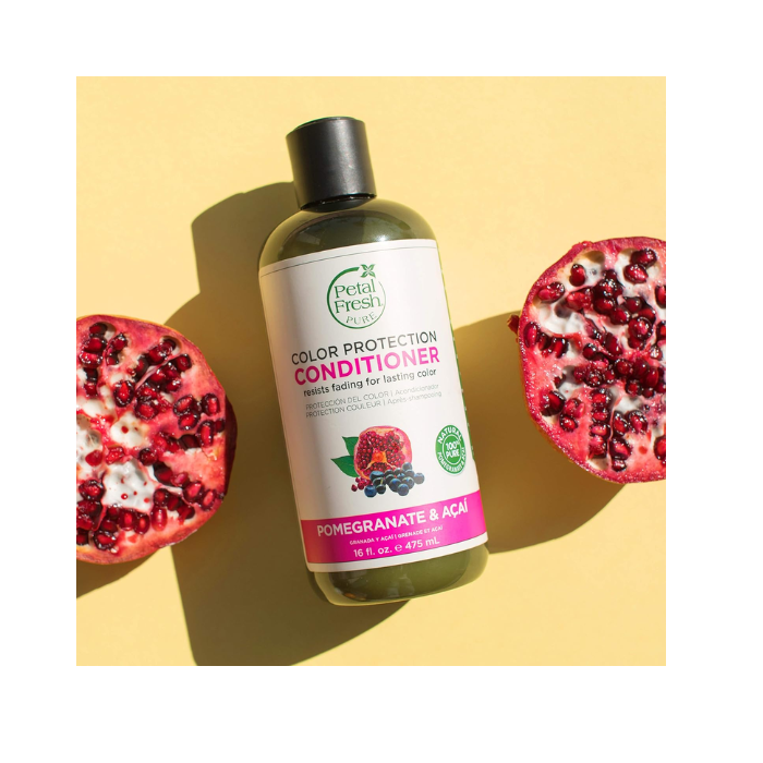 Petal Fresh Pure Pomegranate and Acai Conditioner, Antioxidant-Rich for Soft, Revitalized Hair, 475ml