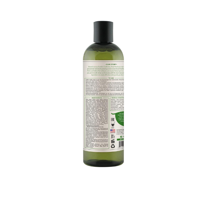 Petal Fresh Pure Rose and Honeysuckle Shampoo, Softening, Hydrating, Vegan Botanical Hair Cleanser, 475ml