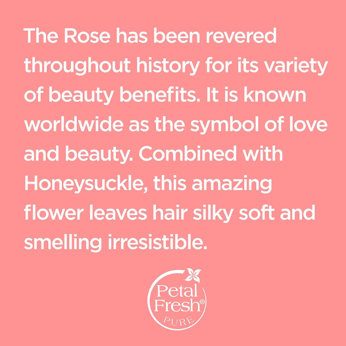 Petal Fresh Pure Rose and Honeysuckle Conditioner, Hydrating Floral for Soft, Smooth Hair, 475ml