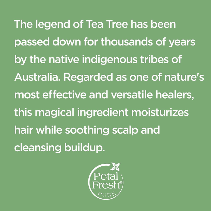 Petal Fresh Pure Tea Tree Conditioner, Scalp Treatment, Oil-Balancing, Vegan and pH-Balanced Care, 475ml