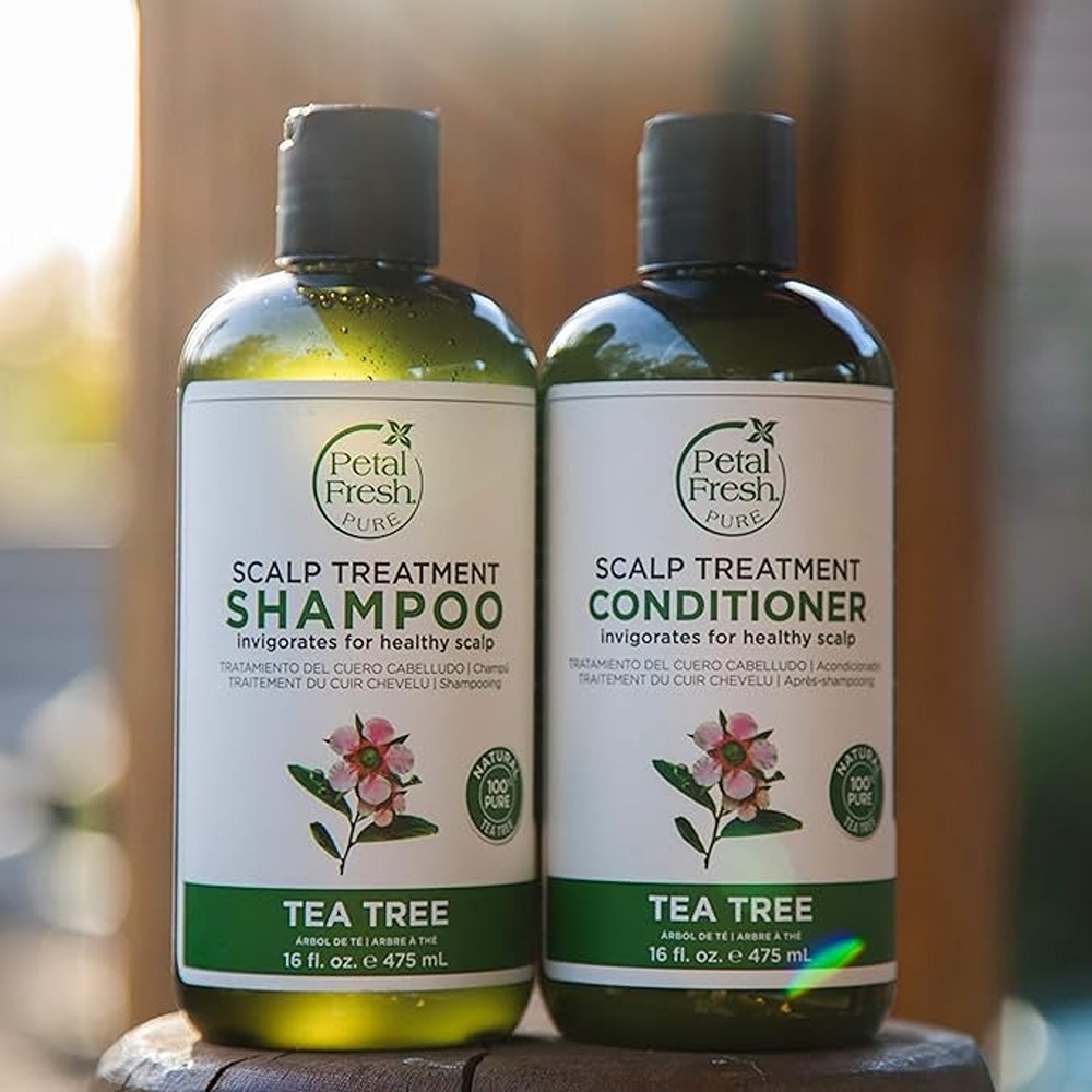 Petal Fresh Pure Tea Tree Shampoo, Scalp Treatment and Oil Control for Fresh, Healthy Hair, 475ml