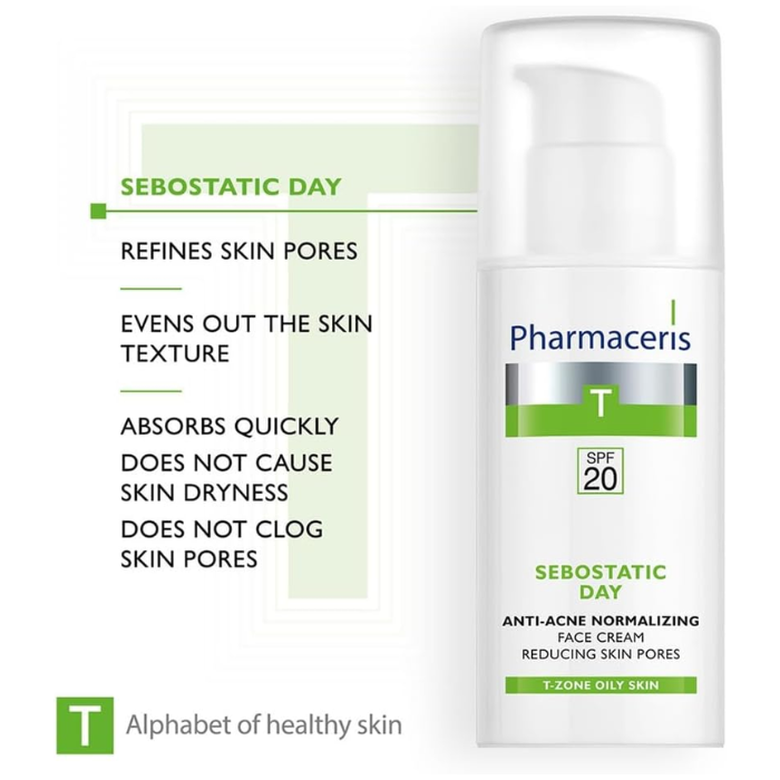Pharmaceris Anti-Acne Normalizing Face Cream Sebostatic Day 50ml