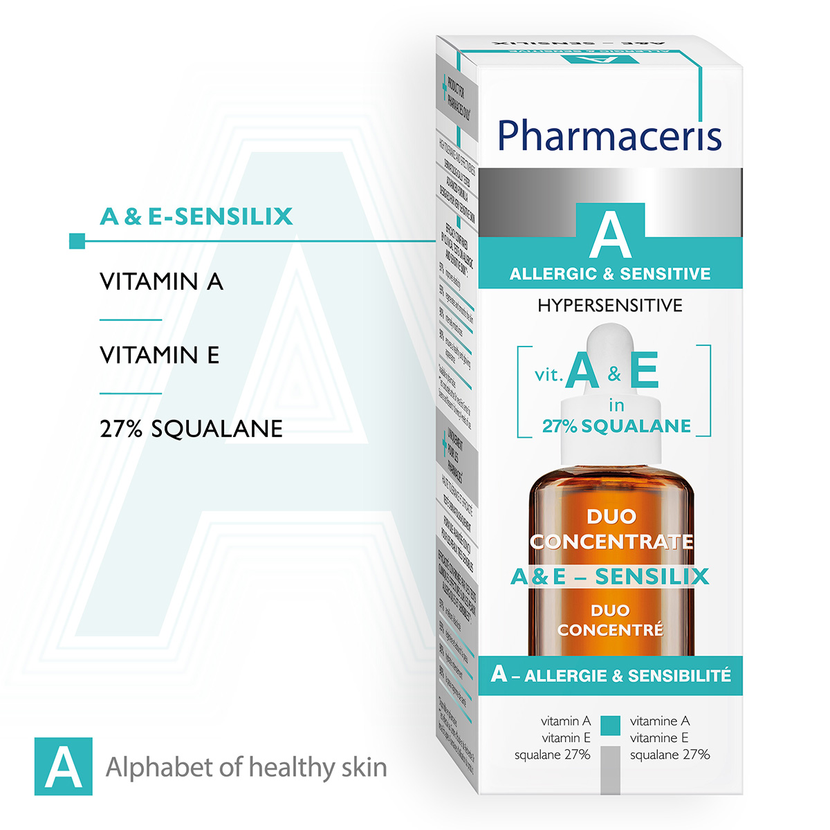 Pharmaceris A A & E-Sensilix Regenerating Concentrate with Vitamins for Sensitive Skin, 30ml