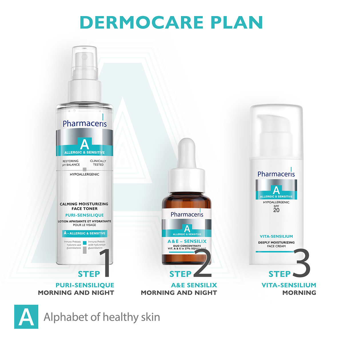 Pharmaceris A A & E-Sensilix Regenerating Concentrate with Vitamins for Sensitive Skin, 30ml