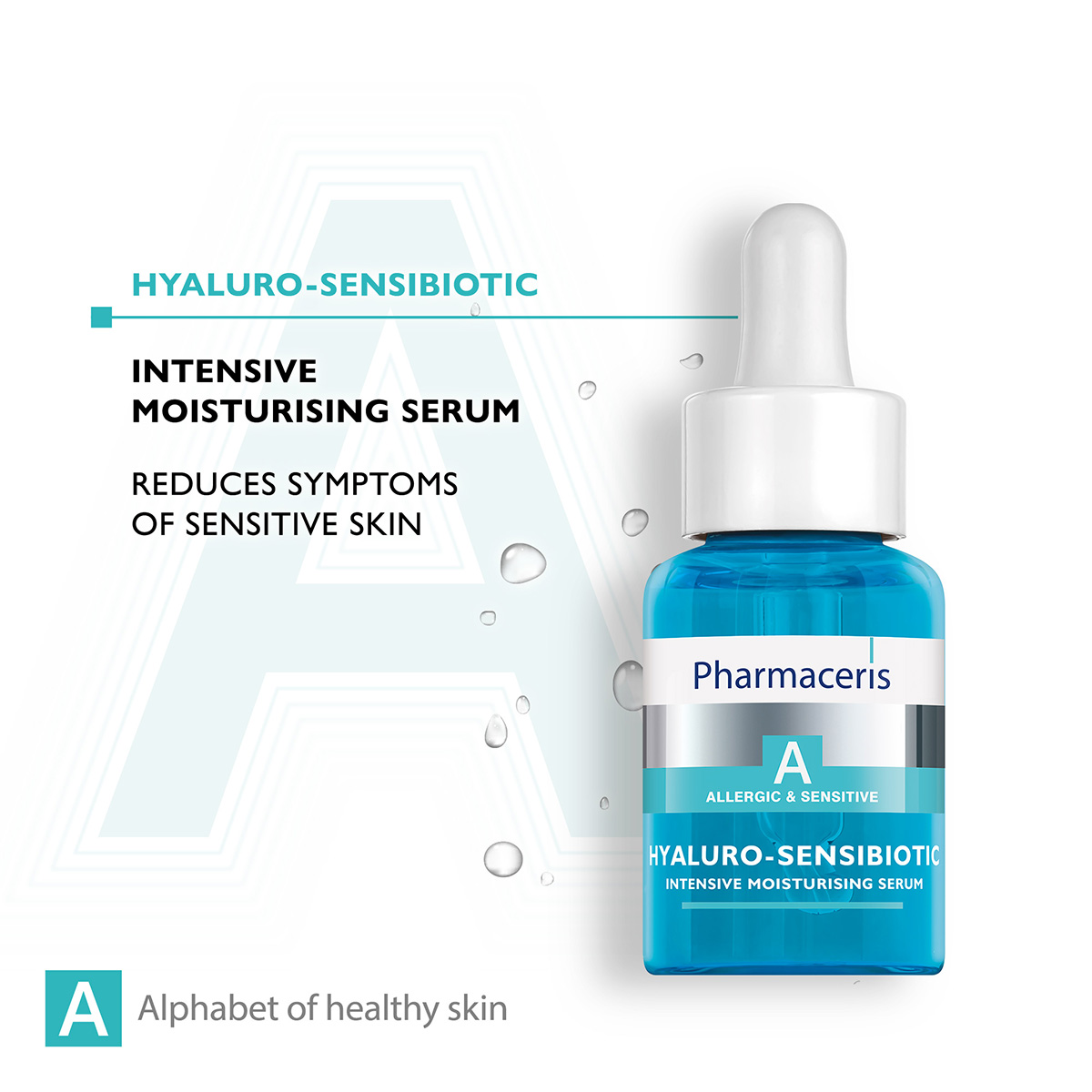 Pharmaceris A Hyaluro-Sensibiotic Intensive Moisturizing Serum with Hyaluronic Acid, 30ml