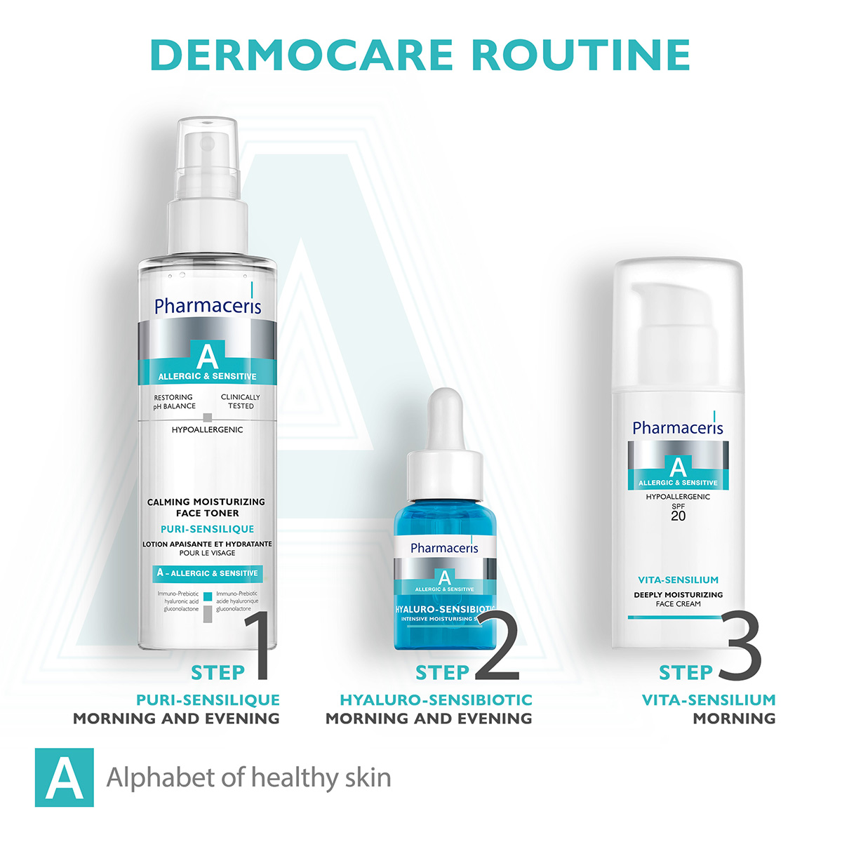 Pharmaceris A Hyaluro-Sensibiotic Intensive Moisturizing Serum with Hyaluronic Acid, 30ml