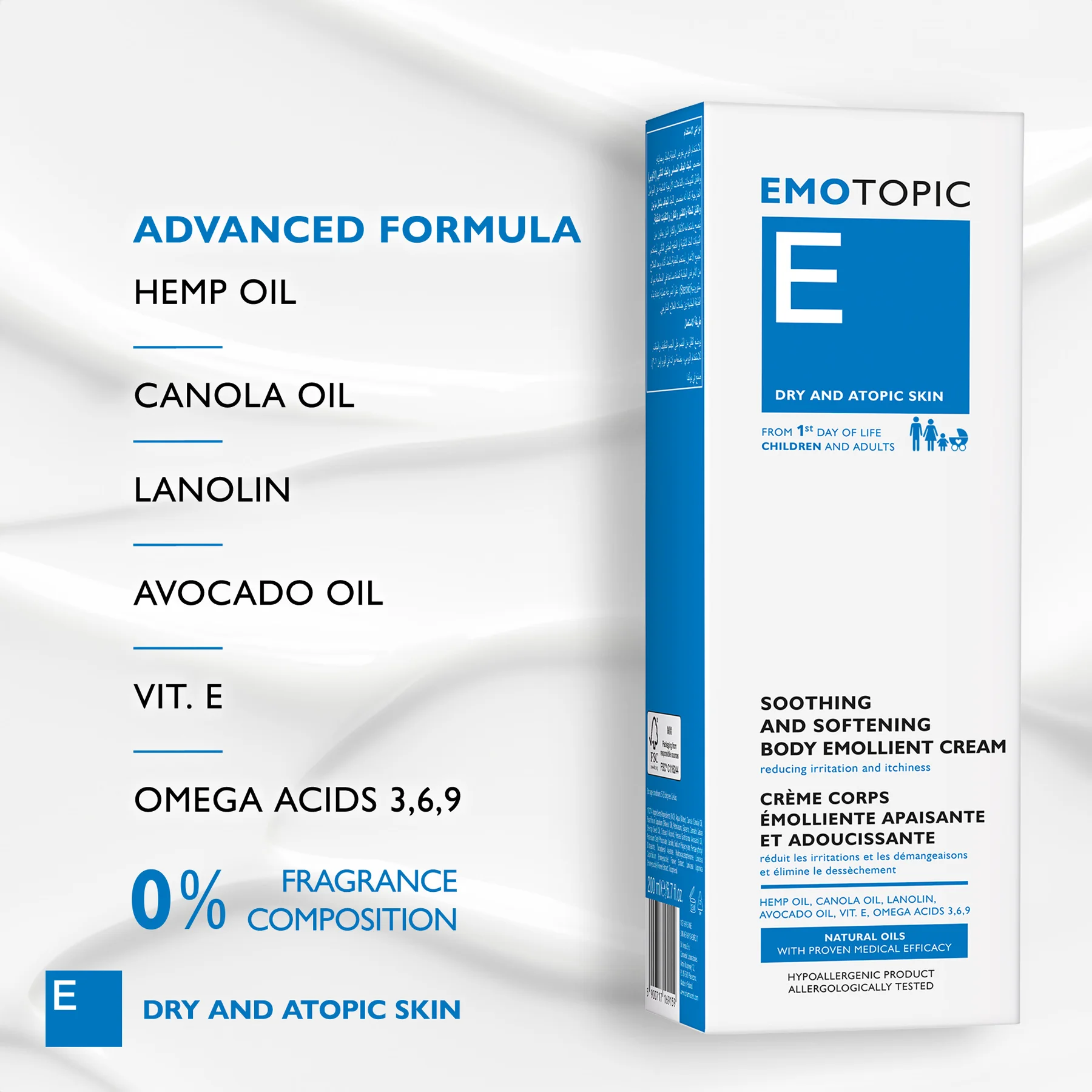 Pharmaceris E Emotopic Soothing And Softening Body Emollient Cream 200ml