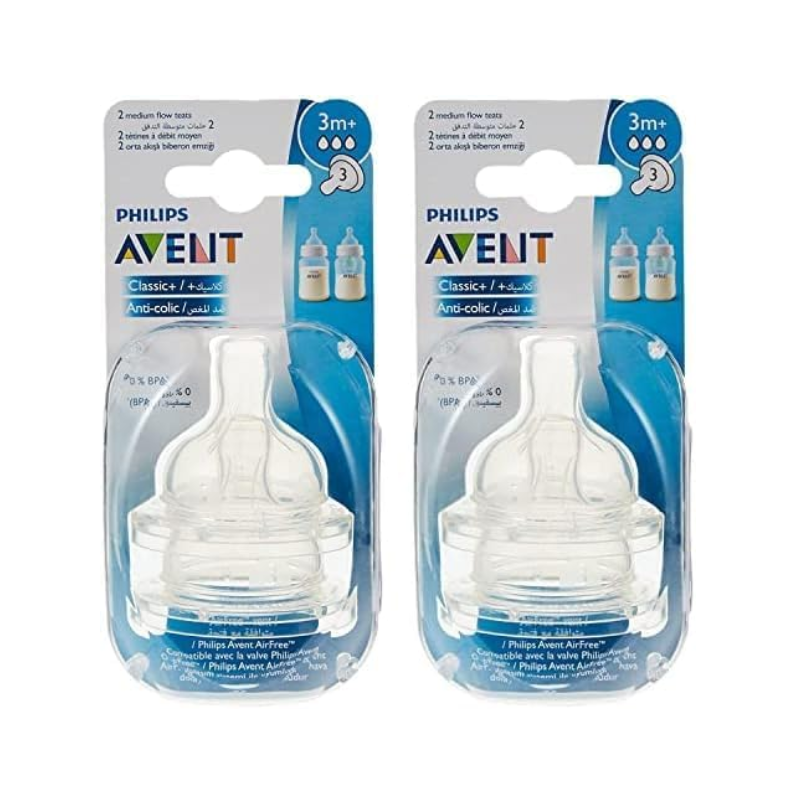 Philips Avent Classic Plus Teats 3 Hole 2s PA008