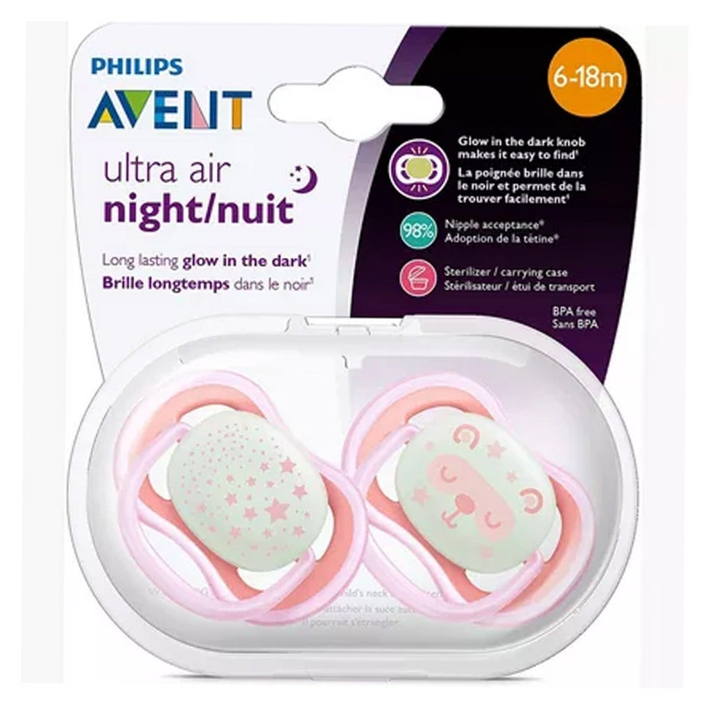 Philips Avent Sthr Sil Ultra Air Night 6-18M Girl 2s PA232