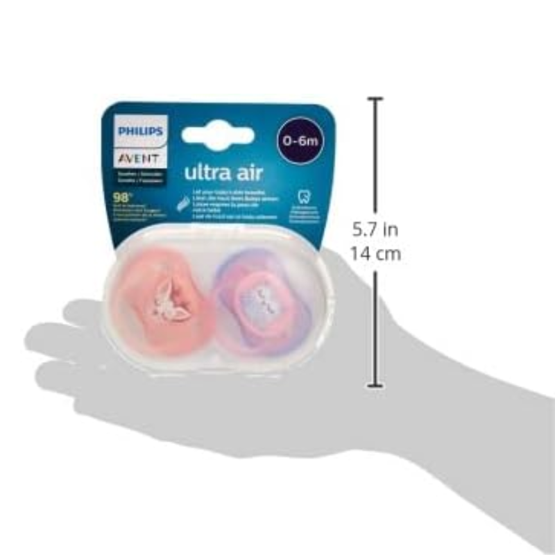 Philips Avent Ultra Air Freeflow STHR SIL 18M Deco 2s Assorted PA222