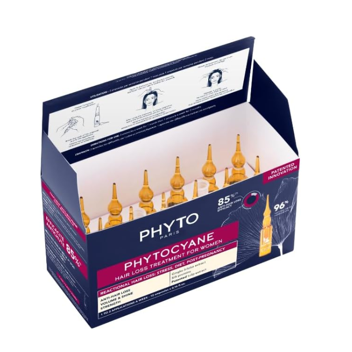 Phyto Phytocyane Revitalizing Hair Serum Women Ampoules 5ml 12s