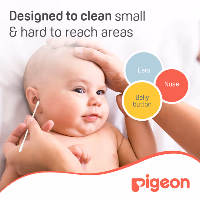 Pigeon Cotton Swabs Thin Stem -Hinged Case 100's