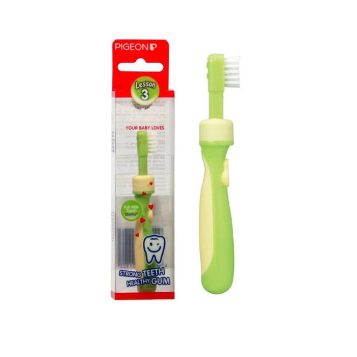 Pigeon Training Toothbrush Lesson 3 Green