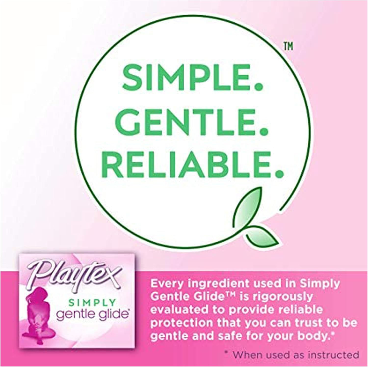 Playtex Simply Gentle Glide Regular 16's