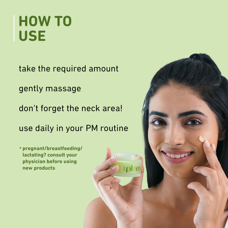 Plum Green Tea Renewed Clarity Night Gel, Oil-Free Acne and Hydration, 50ml