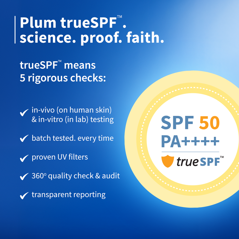 Plum Rice Water & 2% Niacinamide (SPF50)Broad Spectrum Sunscreen with Blue Light Protection, 50g