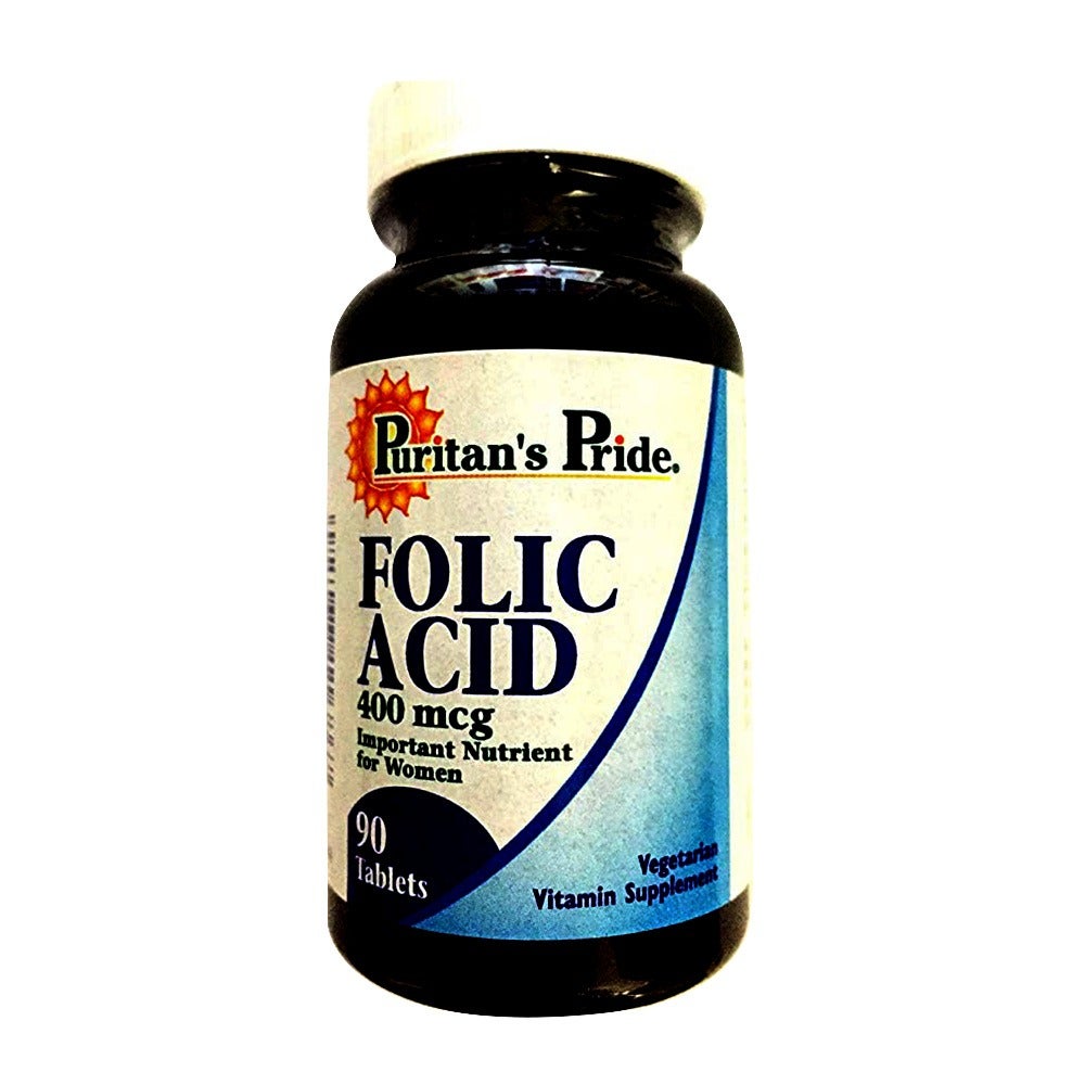 Puritan's Pride Folic Acid 400 mcg 90's