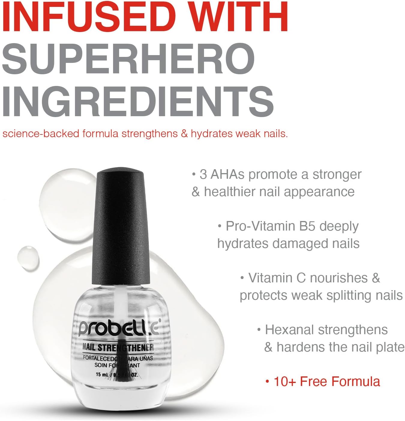 Probelle Nail Strengthener Formaldehyde Free