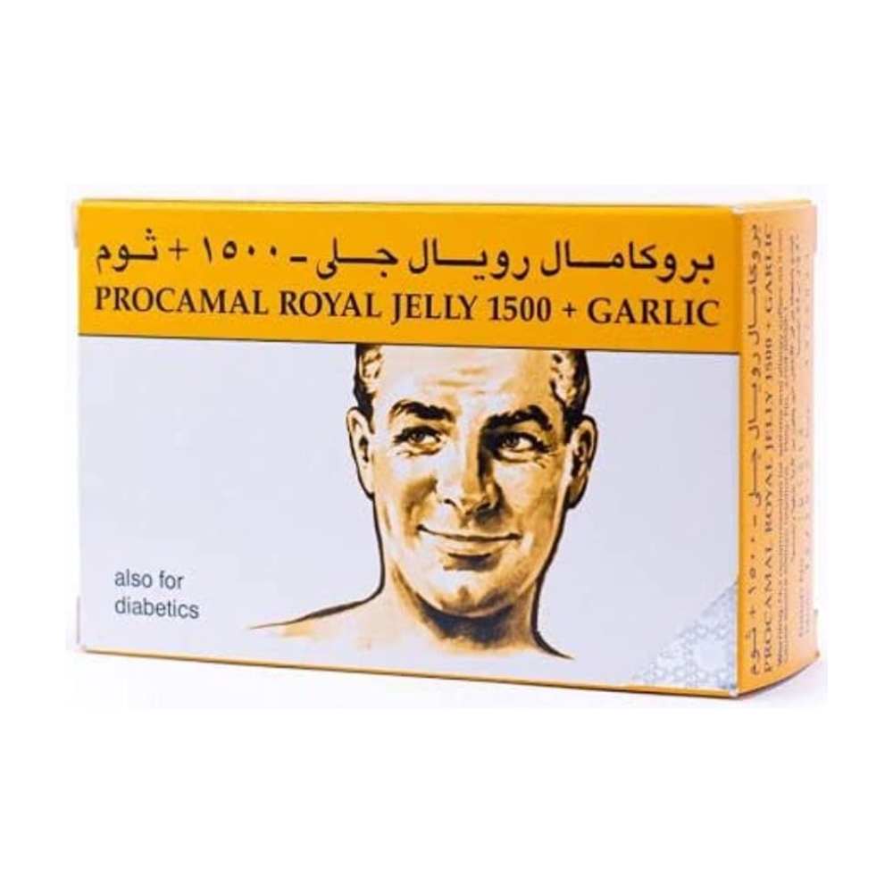 Procamal Royal Jelly 1500 + Garlic 30 Capsules