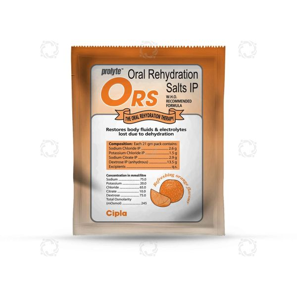 Prolyte ORS Orange 21 g 10's