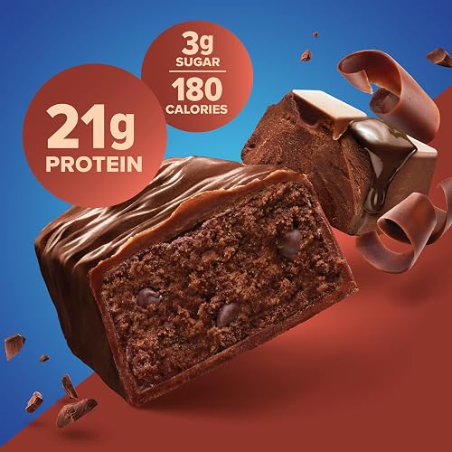 Pure Protein Chocolate Deluxe Bars, High Protein, Low Sugar Snack, Gluten-Free, On-the-Go Muscle Fuel 50g -Box of 6