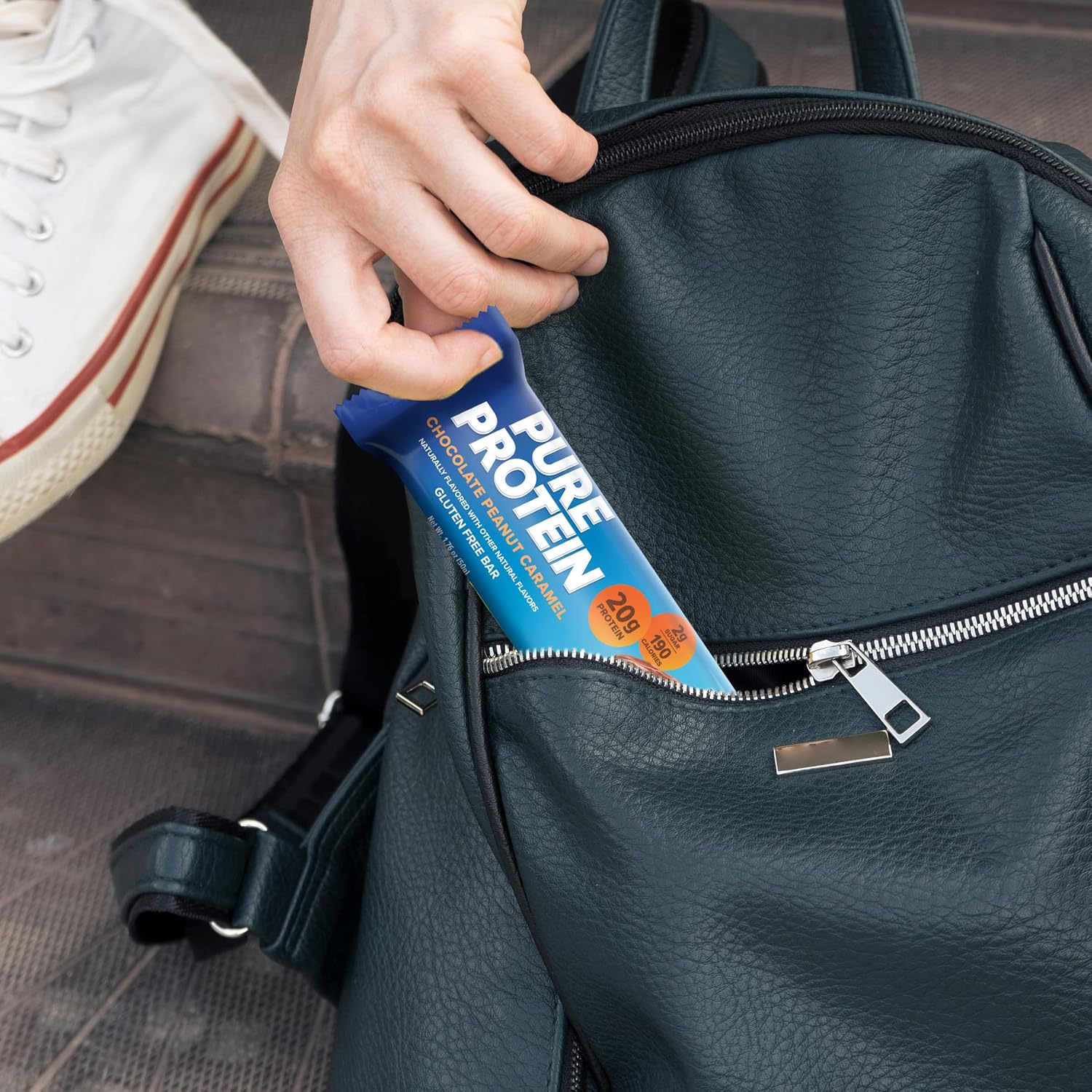 Pure Protein Bar Chocolate Peanut Caramel, High Protein, Low Sugar Snack , Gluten-Free Fuel On the Go 50g