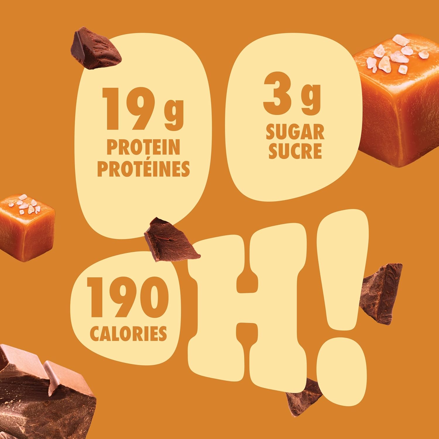 Pure Protein Bar Chocolate Salted Caramel, High Protein, Low Sugar Snack, Gluten-Free Recovery Fuel 50g – Box of 6