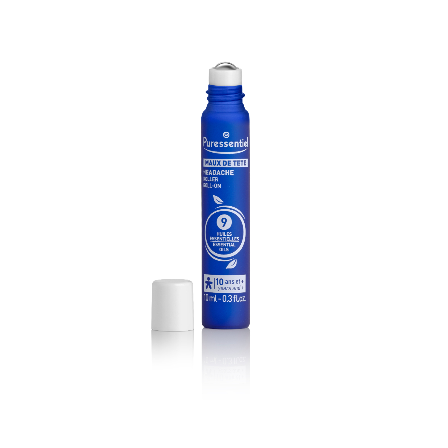 Puressentiel Well Being Headache Roll-On with 9 Essential Oils 10ml