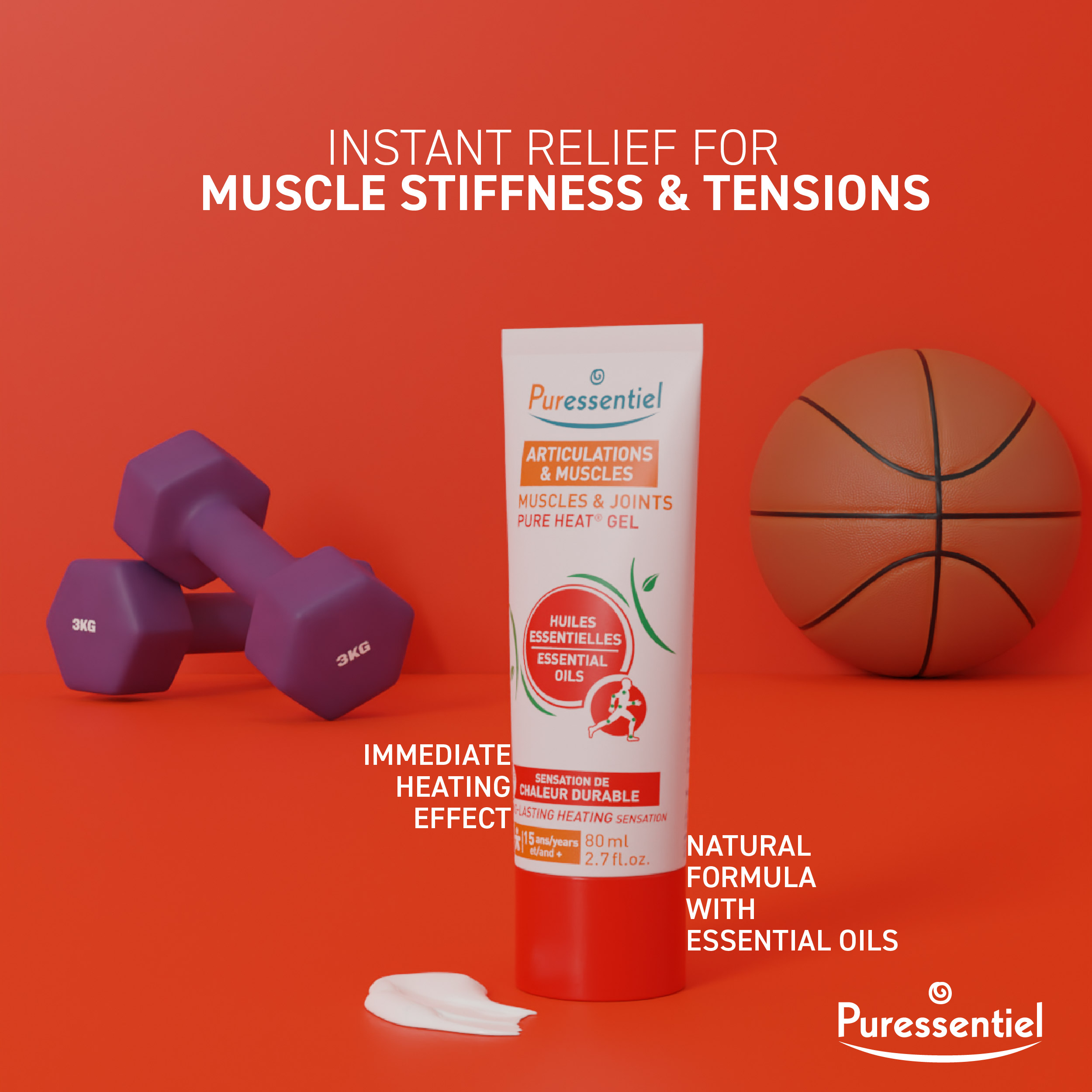 Puressentiel Muscles & Joints Pure Heat Gel 80ml