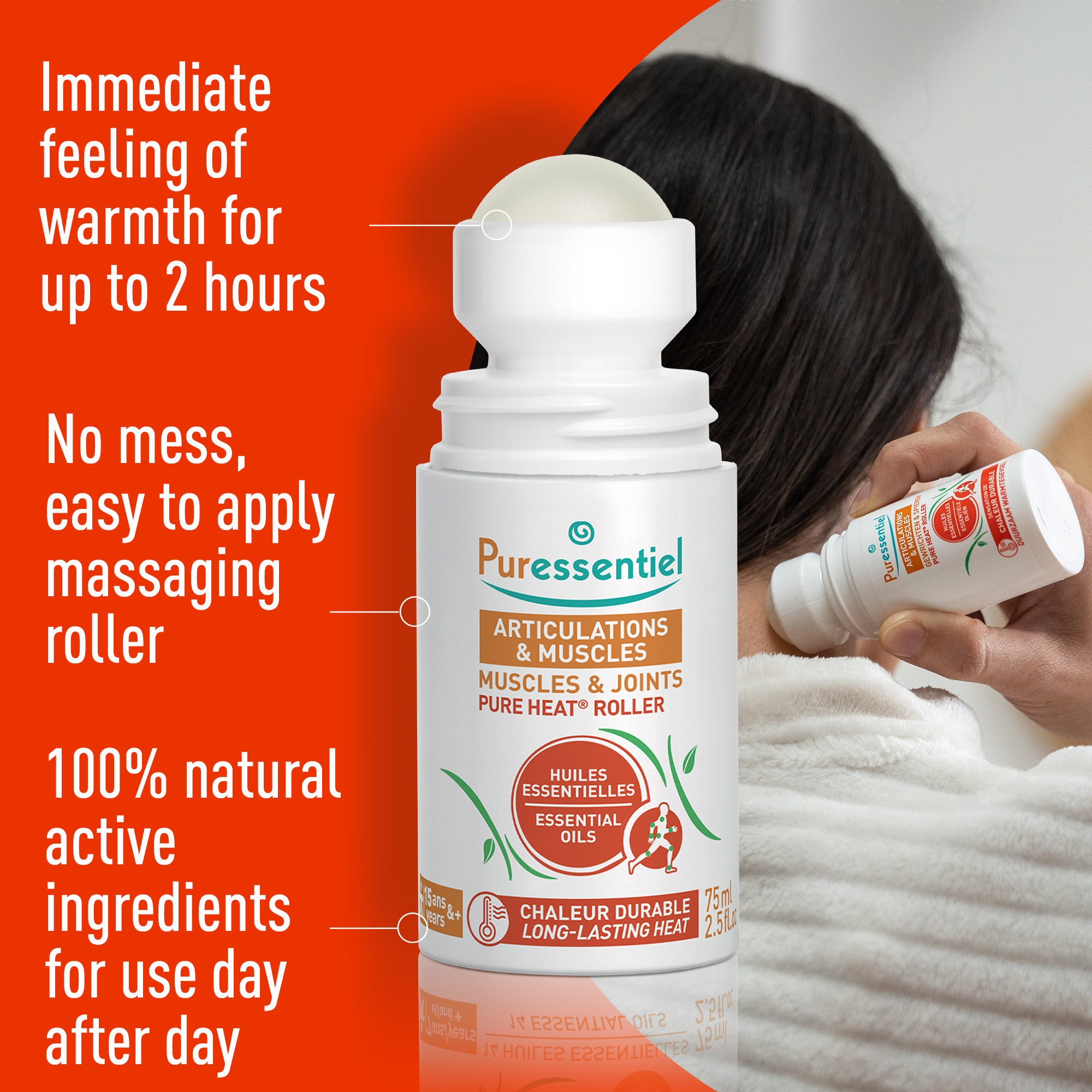 Puressentiel Muscles & Joints Pure Heat Roller 75ml