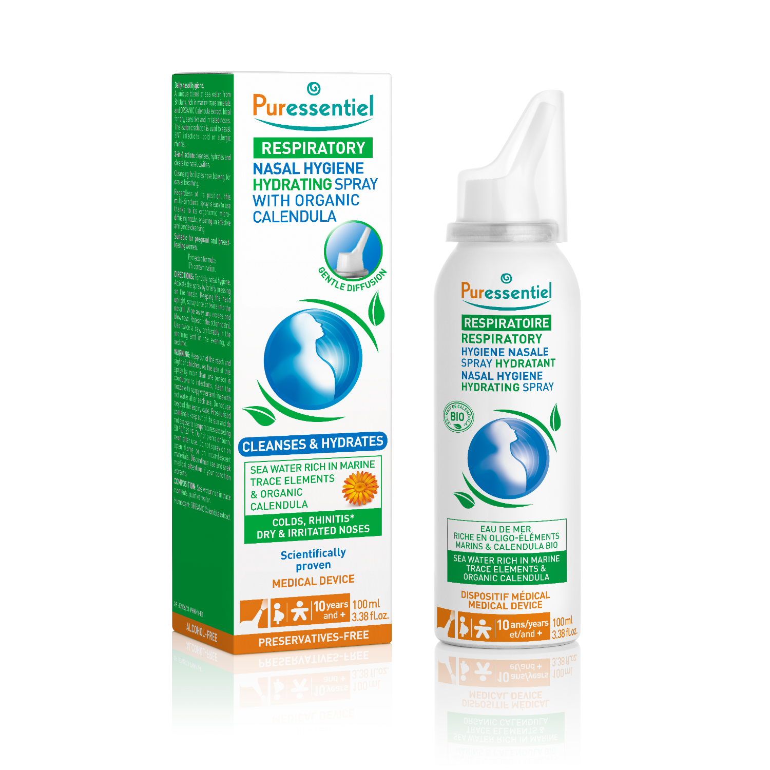 Puressentiel Respiratory Nasal Hygiene Hydrating Spray 100ml