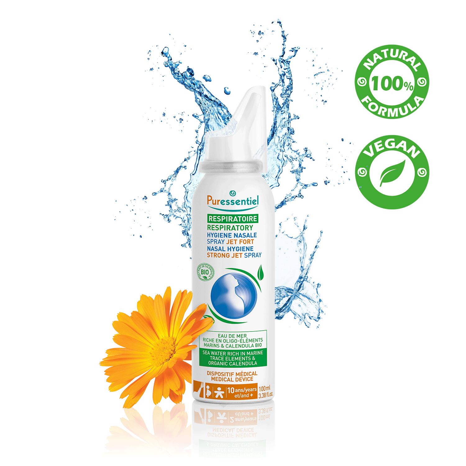Puressentiel Respiratory Nasal Hygiene Strong Jet Spray 100ml