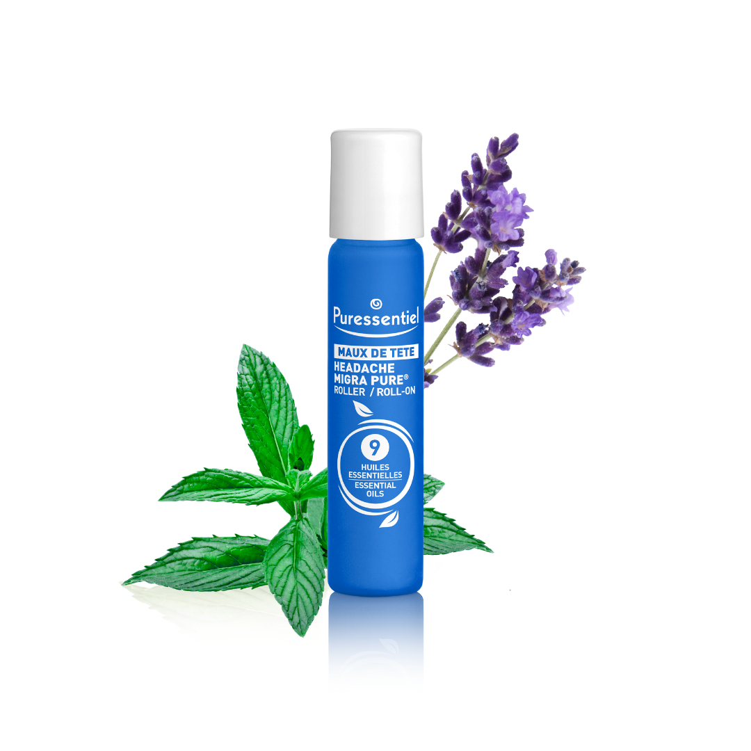 Puressentiel Well Being Headache Roll-On with 9 Essential Oils 5ml