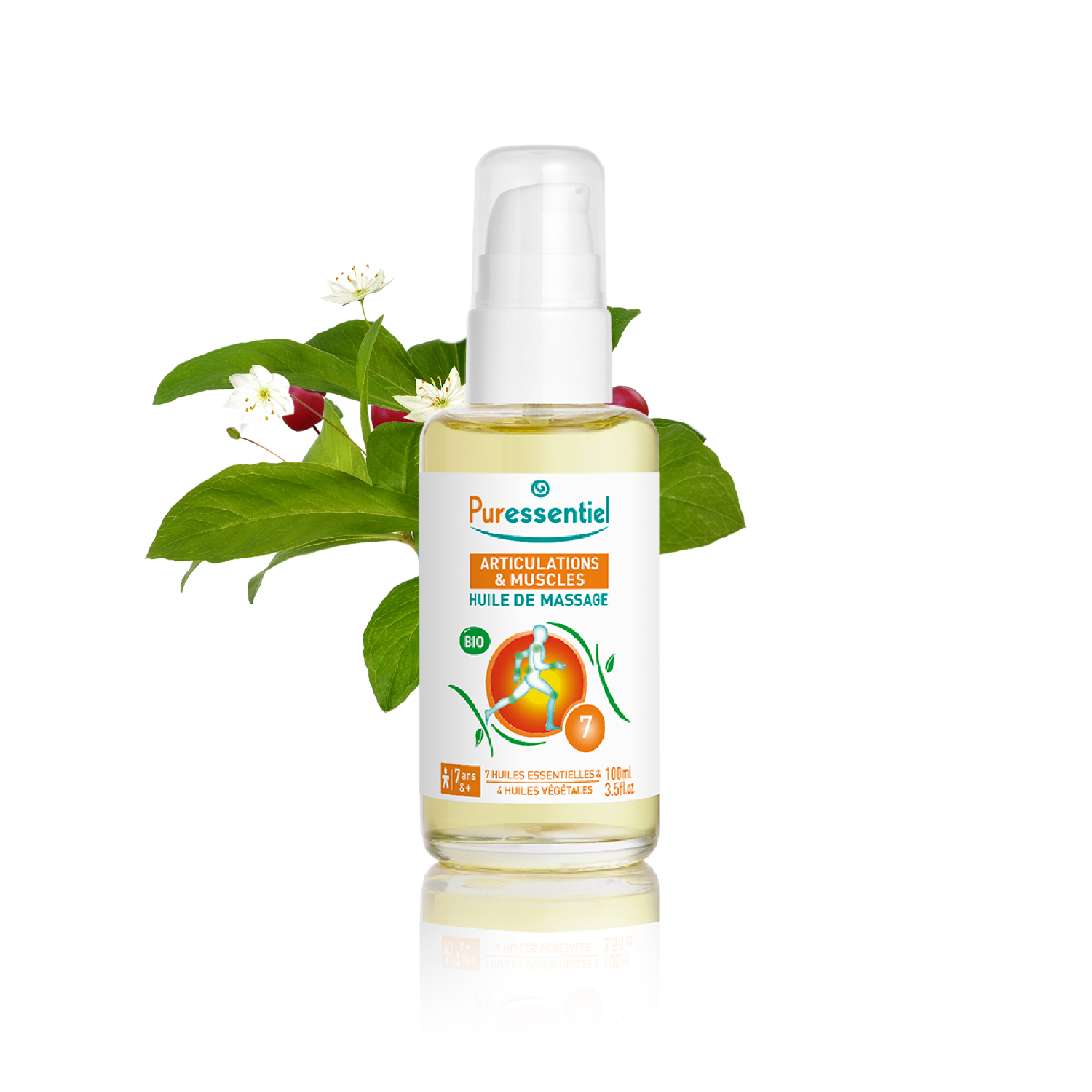 Puressentiel Muscles & Joints Relaxing Organic Massage Oil Arnica & Wintergreen 100ml