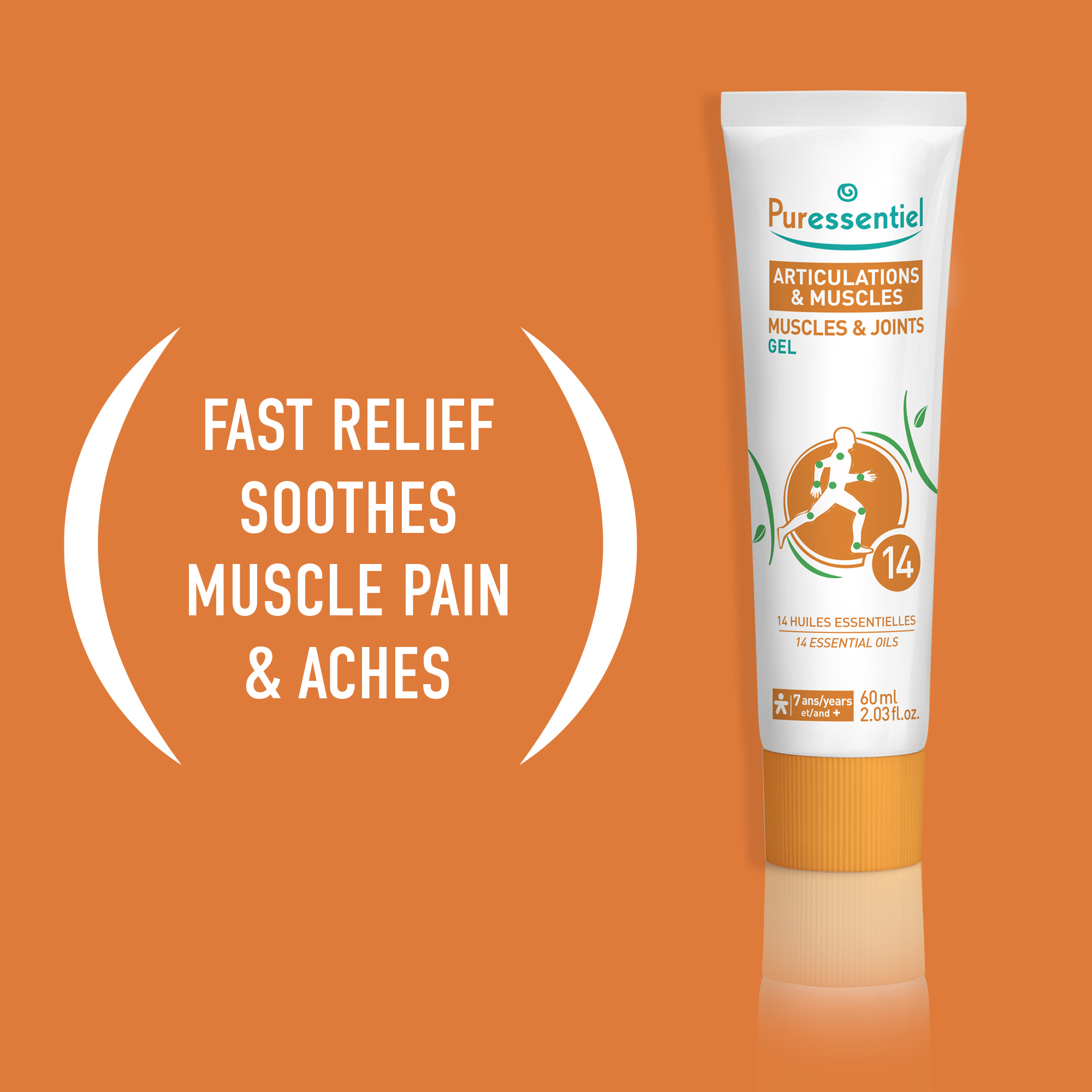 Puressentiel Muscles & Joints Gel with 14 Essential Oils 60ml