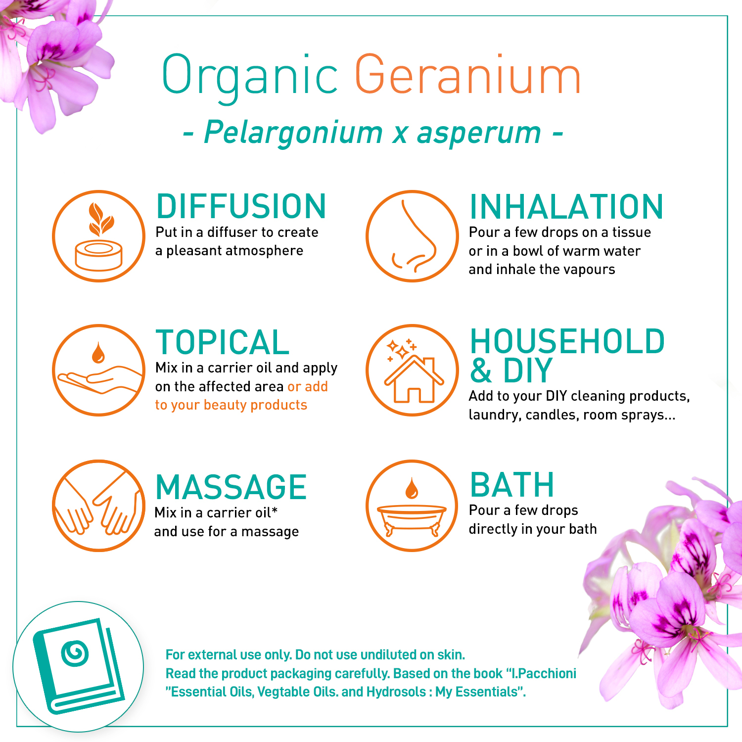 Puressentiel Organic Essential Oil Geranium 5ml