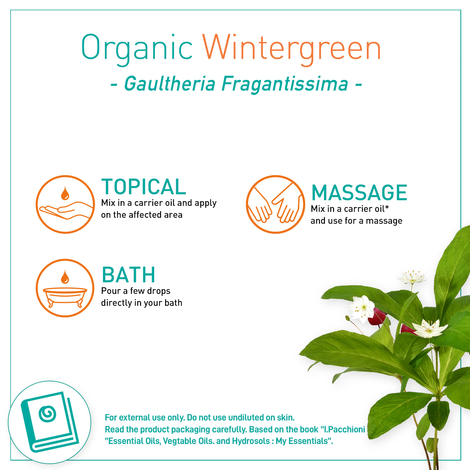 Puressentiel Organic Essential Oil Wintergreen 10ml