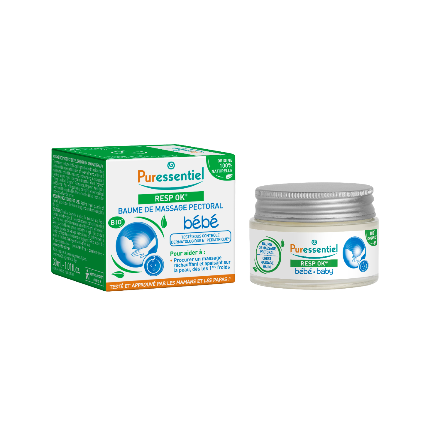 Puressentiel Respiratory RESP OK Pectoral Massage Balm Baby 30ml