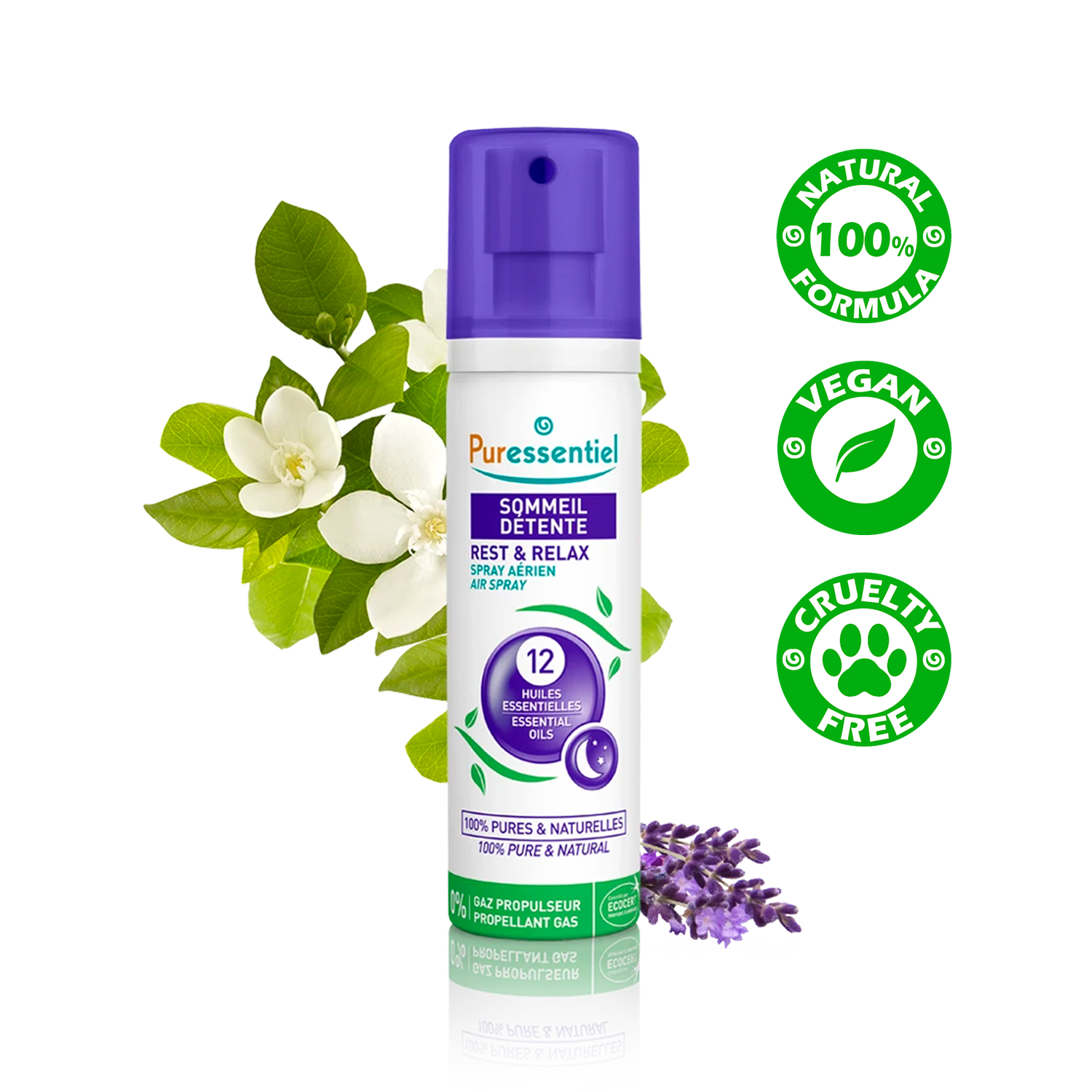 Puressentiel Rest & Relax Air Spray with 12 Essential Oils 75ml