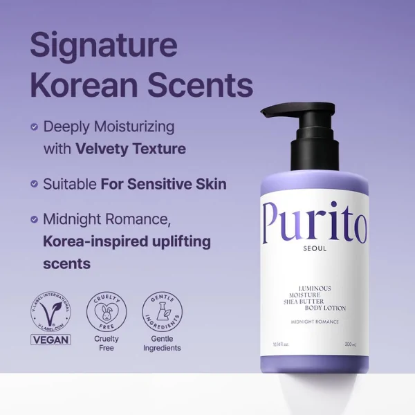 Purito Seoul Vegan Luminous Body Lotion Midnight 300 ml