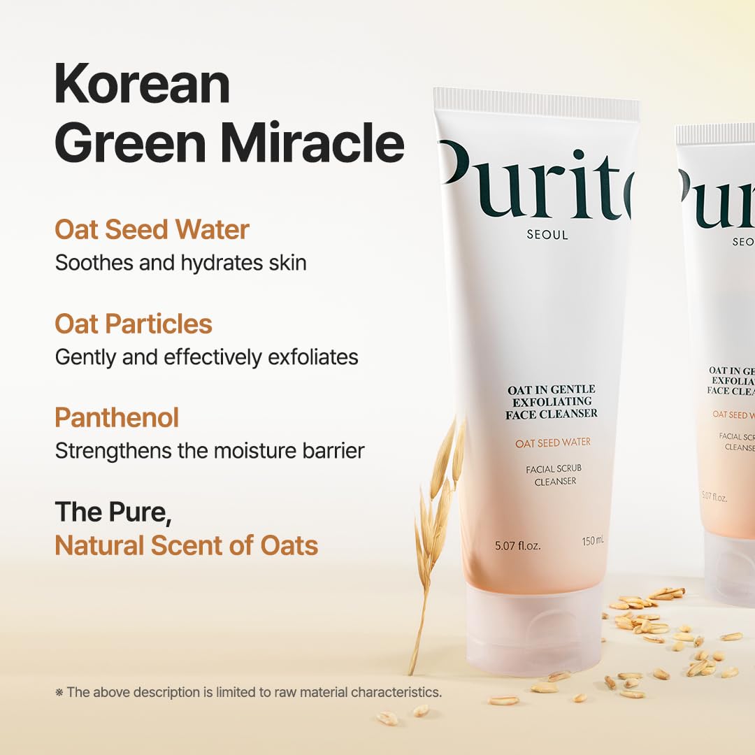 Purito Seoul Vegan Oat In Gentle Scrub Cleanser 150ML 3904