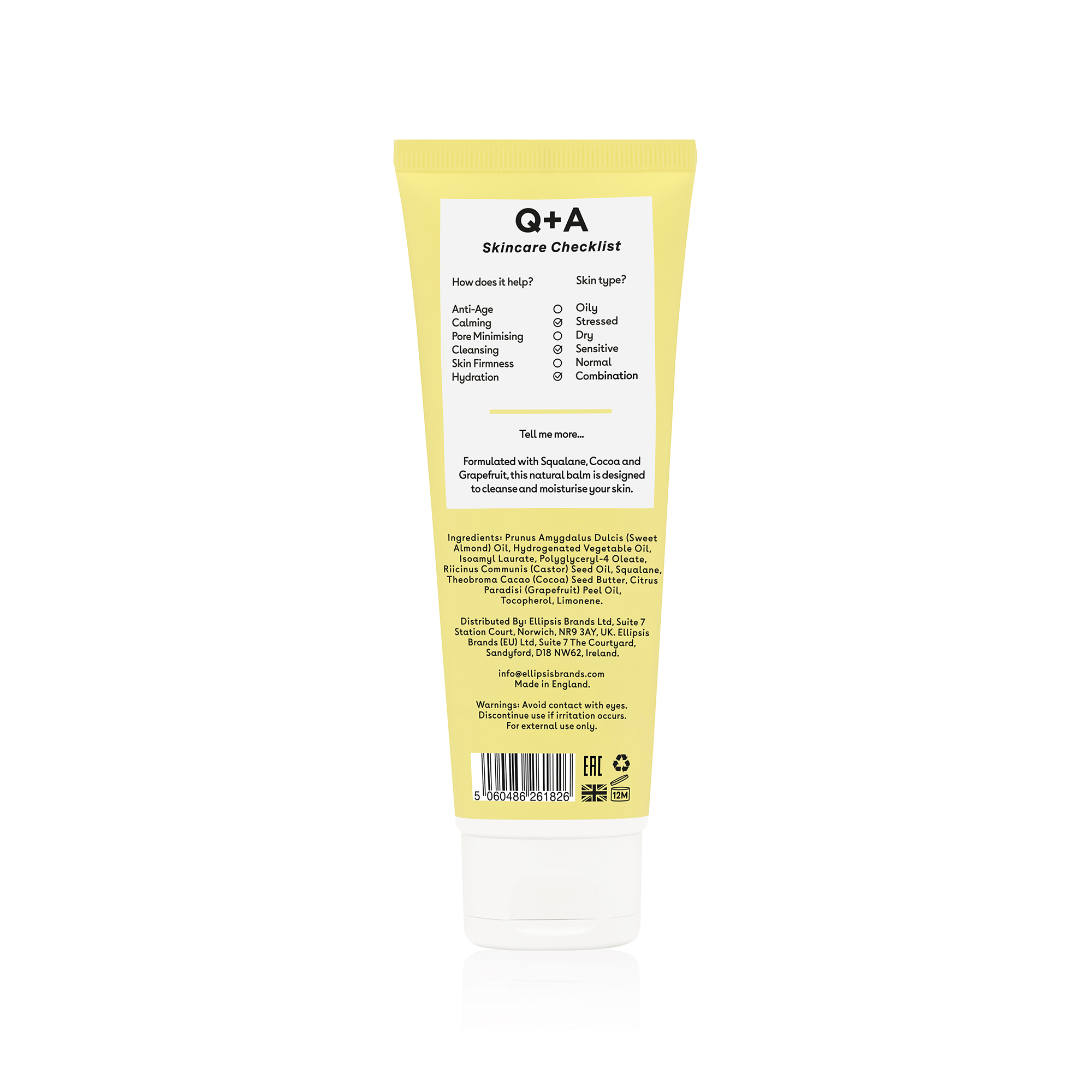 Q+A Grapefruit Cleansing Balm 125ml